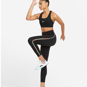 Nike Dri-FIT One Rainbow Ladder Performance Ankle Leggings, Size Xx-Small